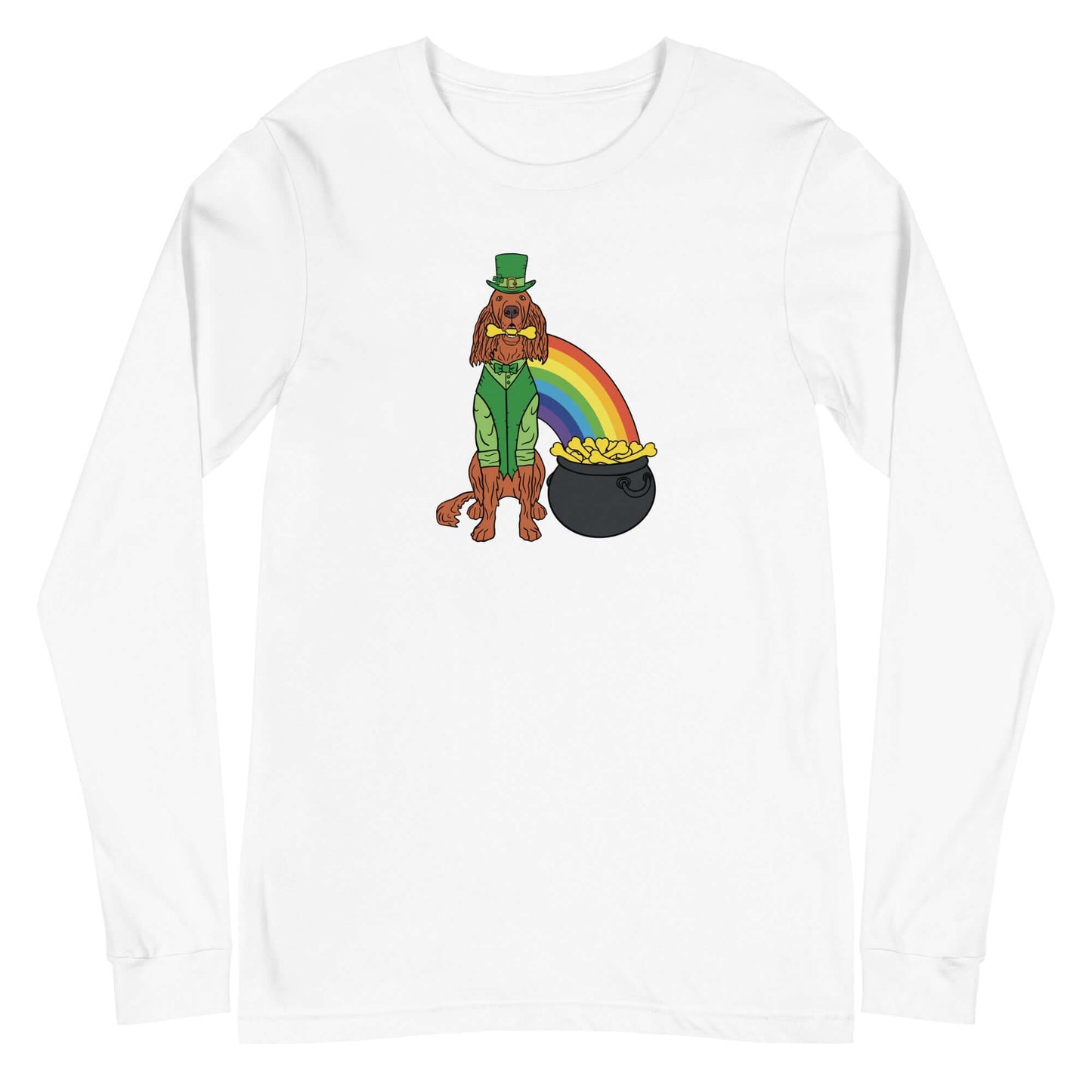 Pot of Golden Treats Long Sleeve Tee - TAILWAGS UNLIMITED