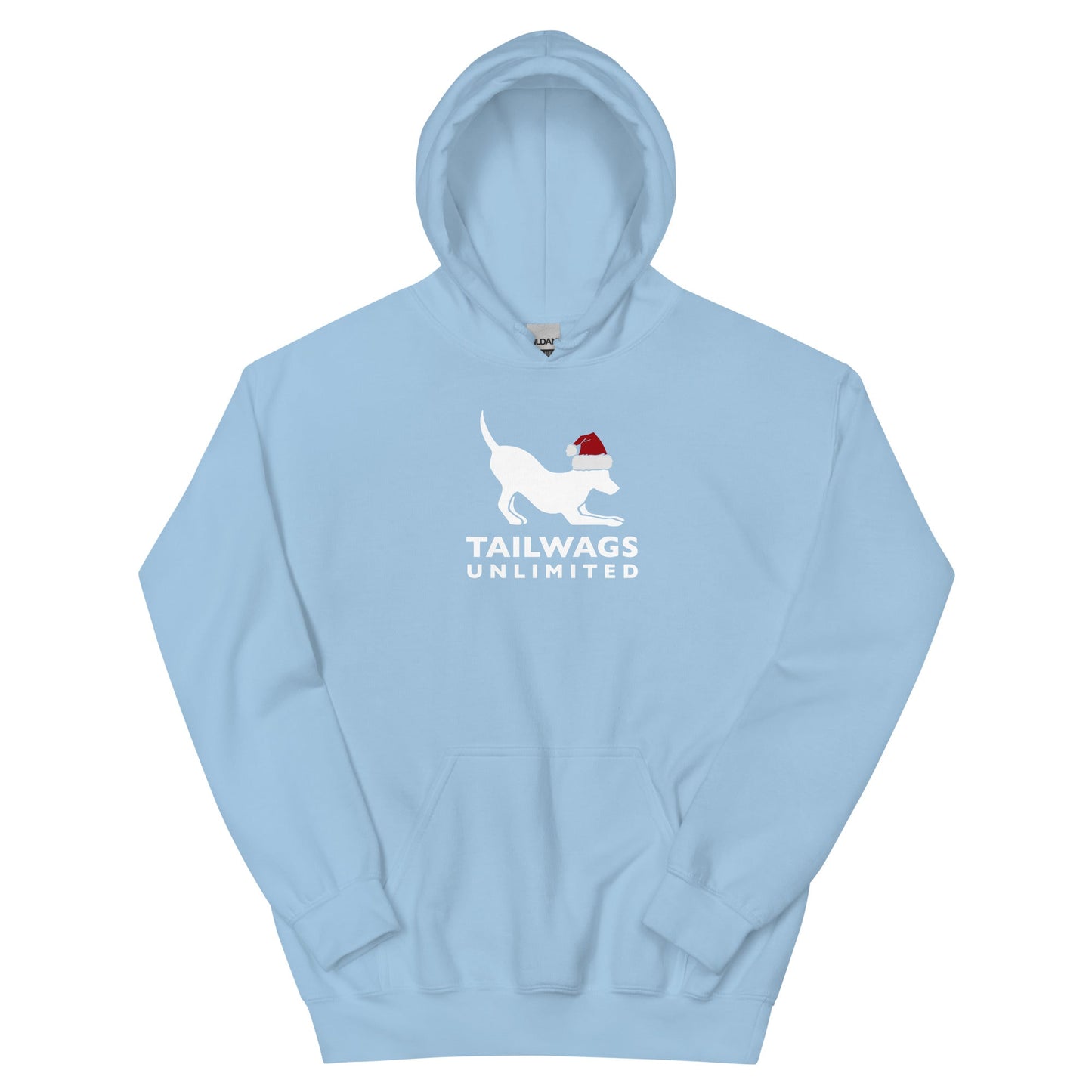 Red Santa Hat Logo Hoodie - TAILWAGS UNLIMITED