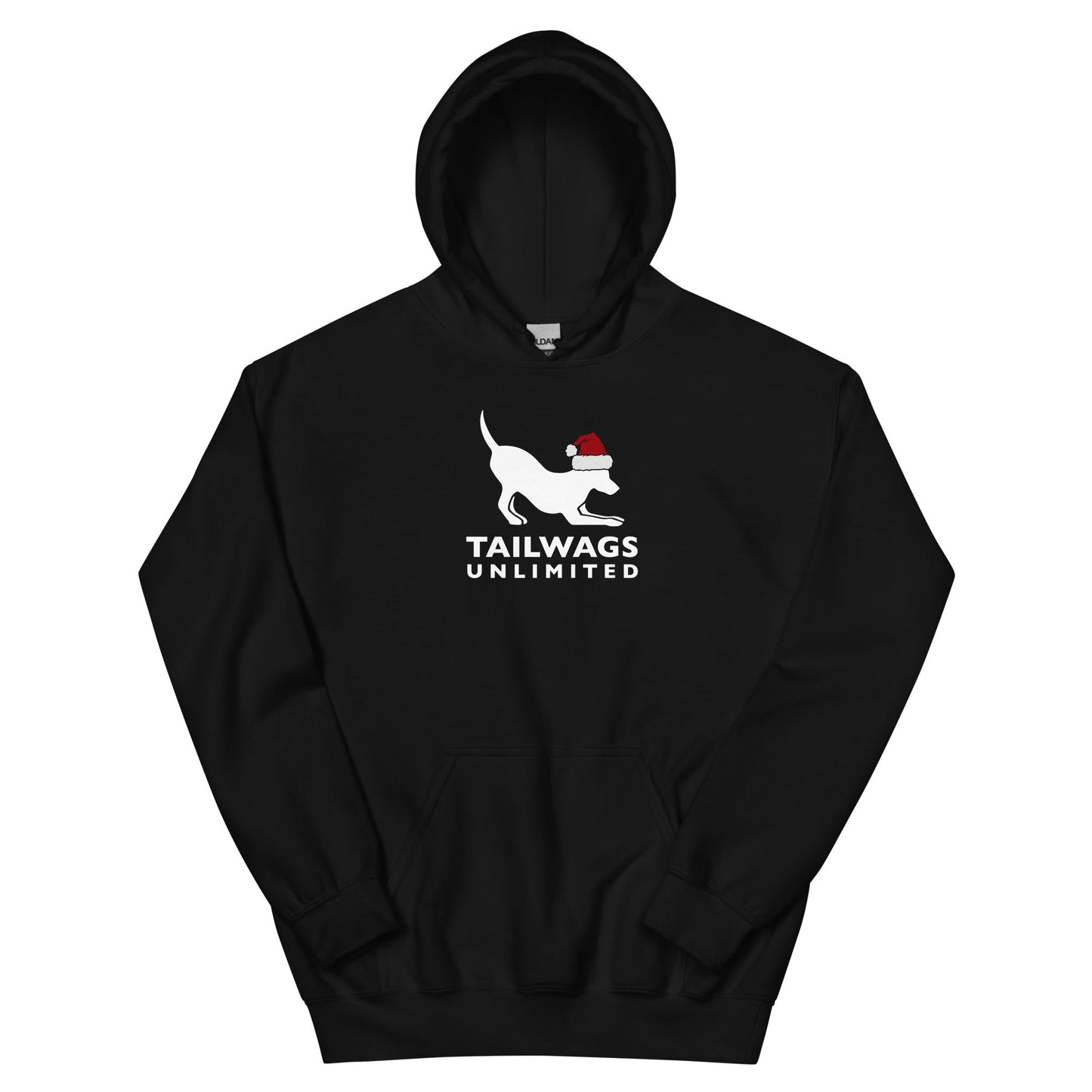 Red Santa Hat Logo Hoodie - TAILWAGS UNLIMITED