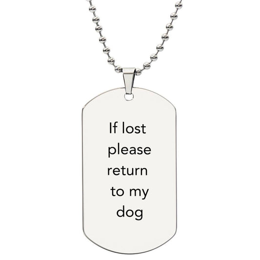 Return to Dog Necklace - TAILWAGS UNLIMITED