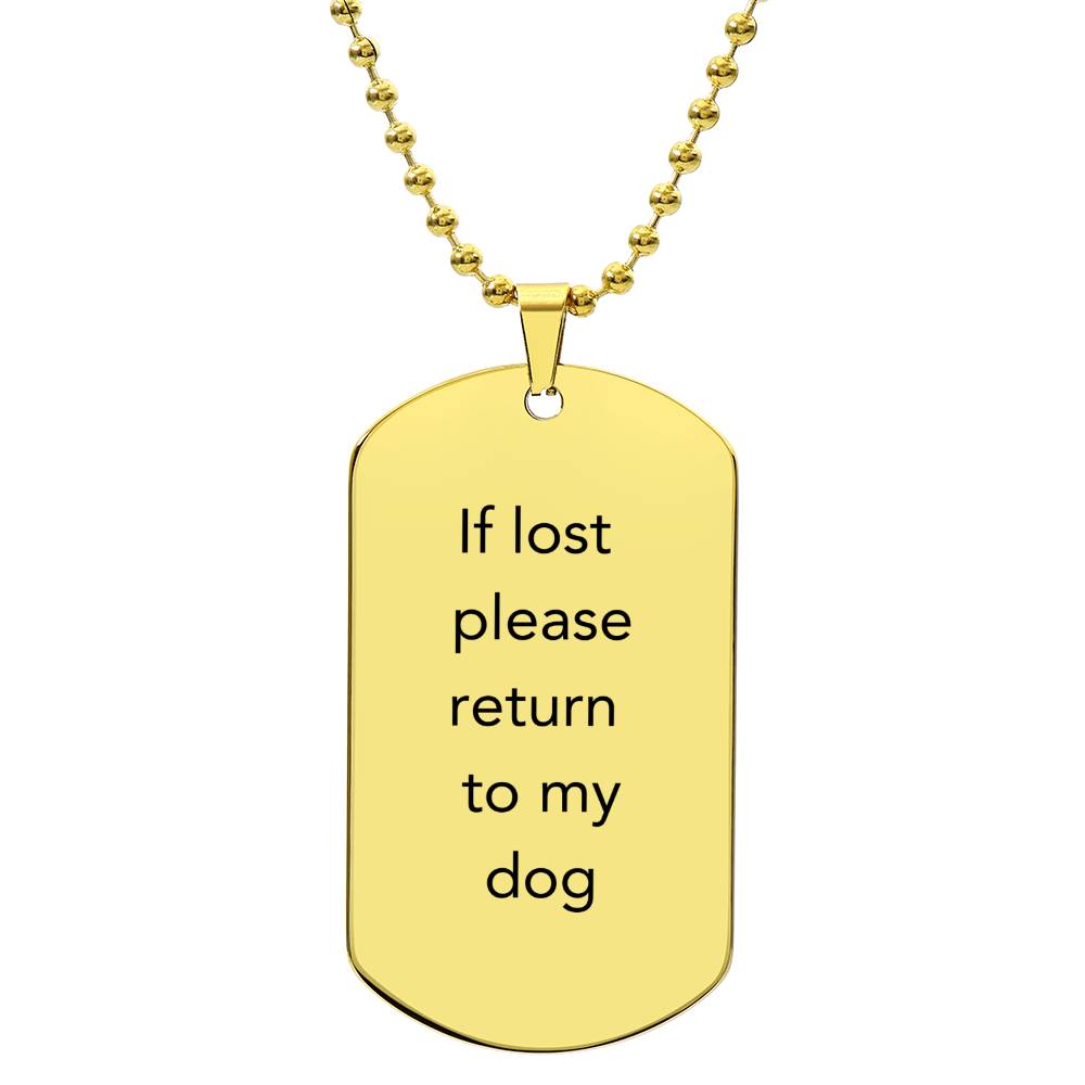 Return to Dog Necklace - TAILWAGS UNLIMITED