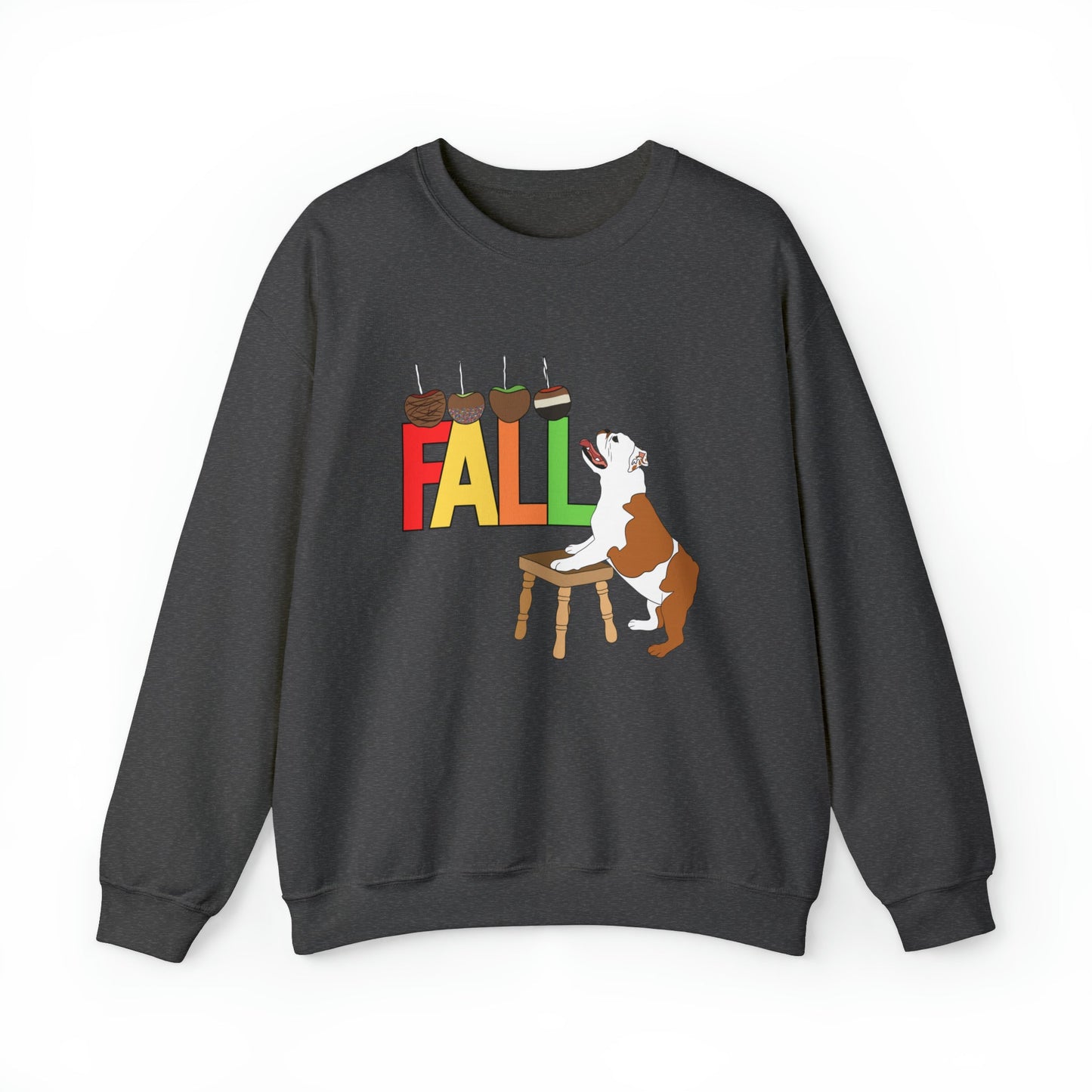 Sneaking a Caramel Apple Crewneck Sweatshirt - TAILWAGS UNLIMITED