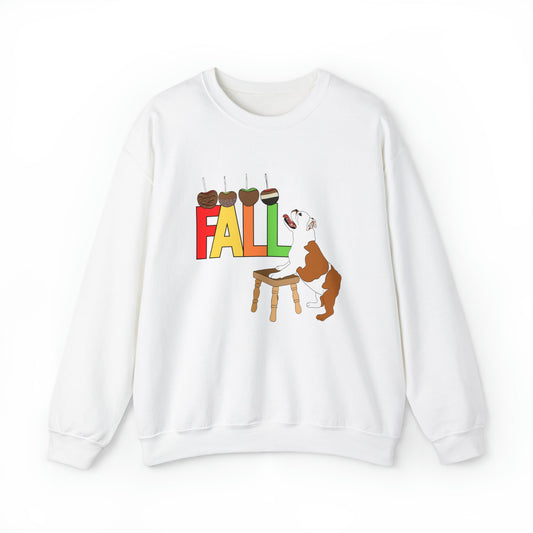 Sneaking a Caramel Apple Crewneck Sweatshirt - TAILWAGS UNLIMITED