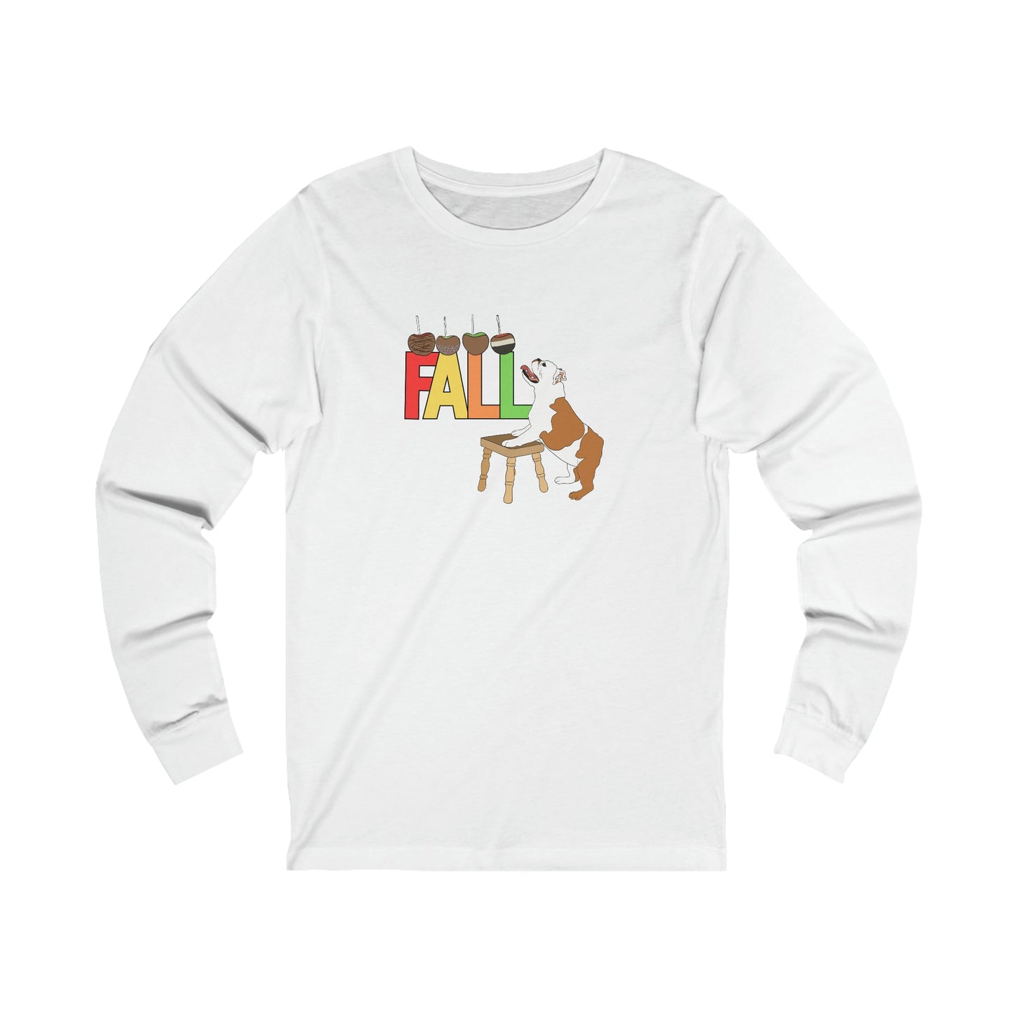 Sneaking a Caramel Apple Long Sleeve Tee - TAILWAGS UNLIMITED