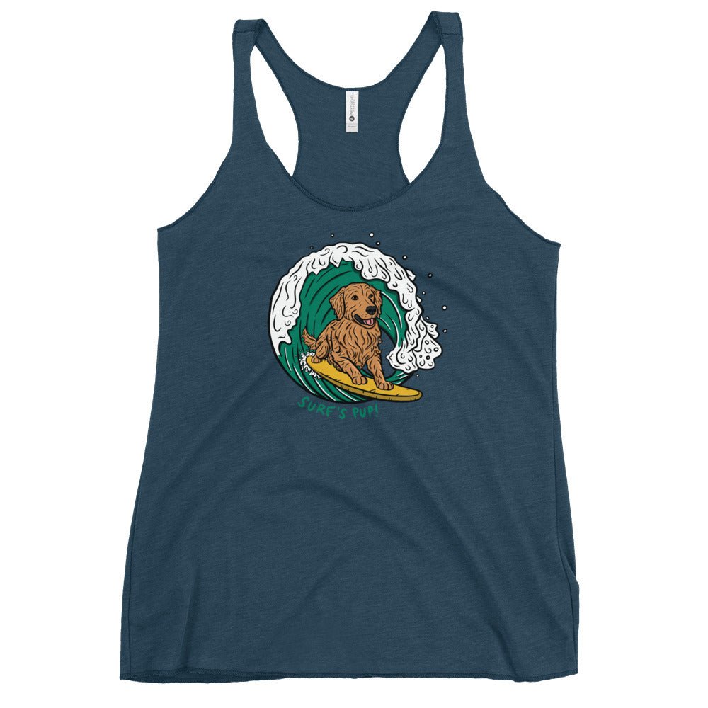 Surf's Pup Racerback Tank - TAILWAGS UNLIMITED