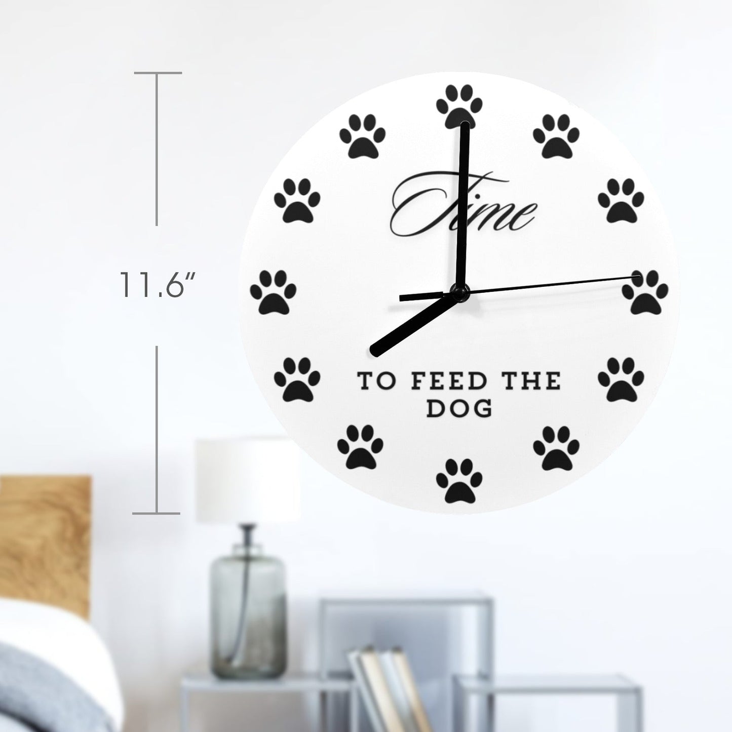 Time to Feed the Dog Wall Clock - TAILWAGS UNLIMITED