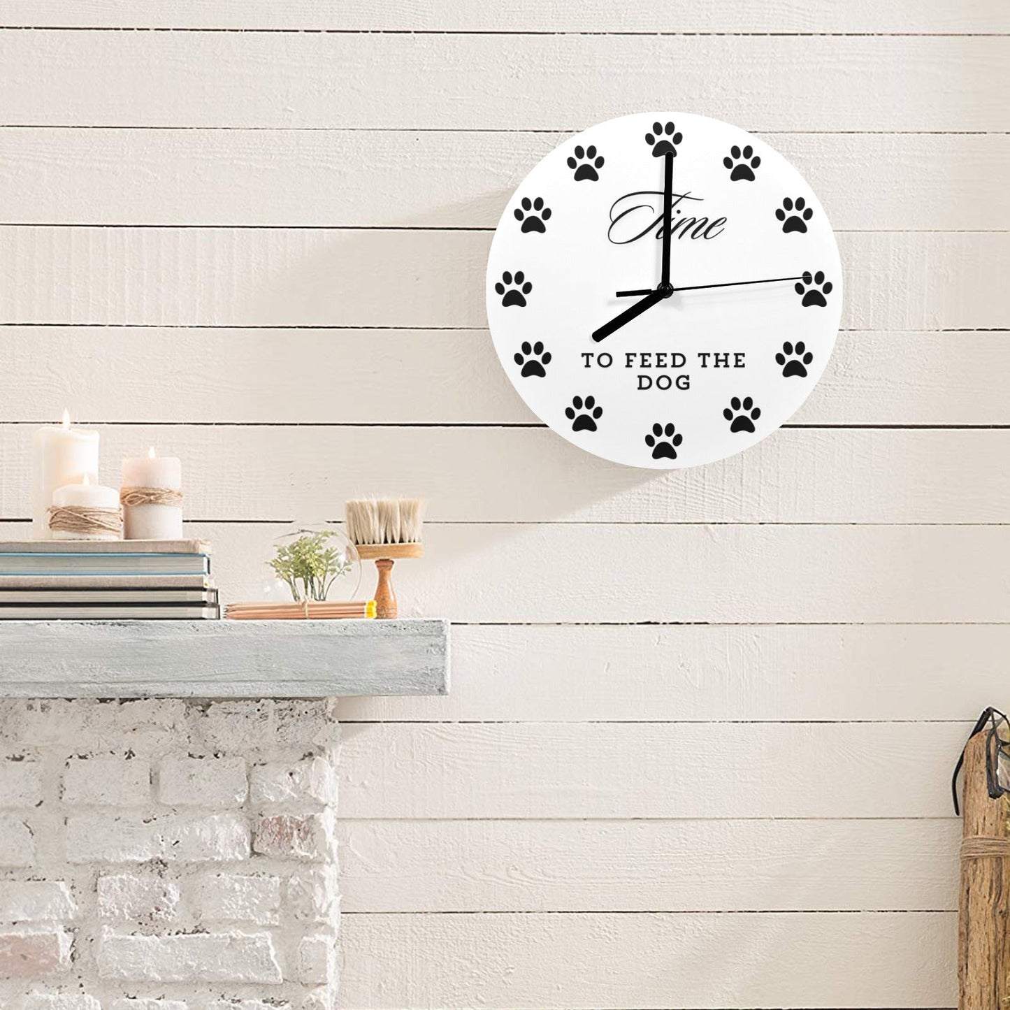 Time to Feed the Dog Wall Clock - TAILWAGS UNLIMITED