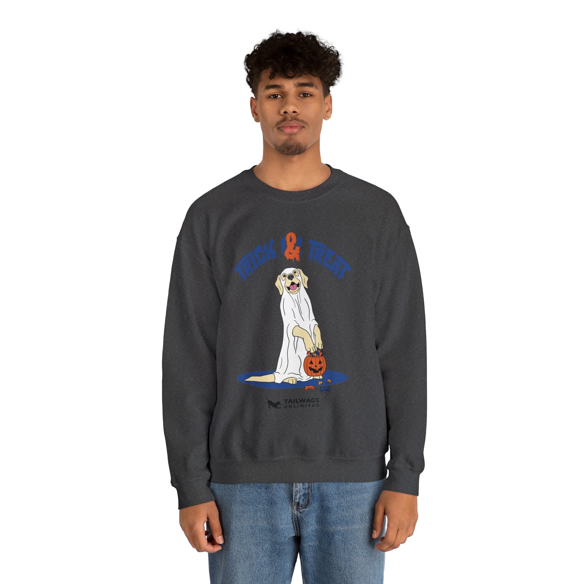 Trick & Treat Crewneck Sweatshirt - TAILWAGS UNLIMITED