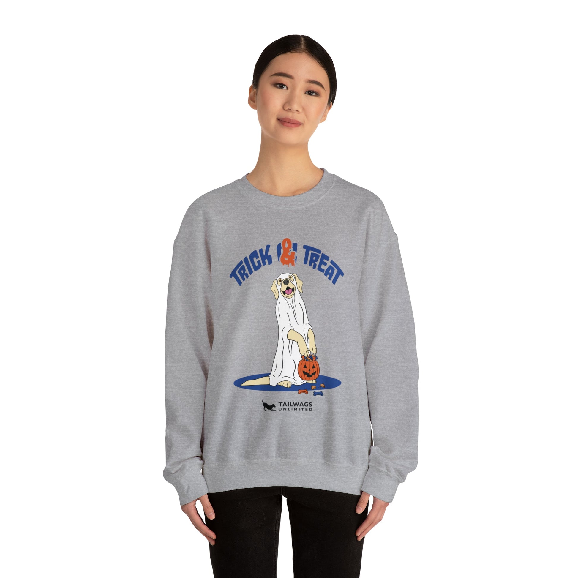 Trick & Treat Crewneck Sweatshirt - TAILWAGS UNLIMITED