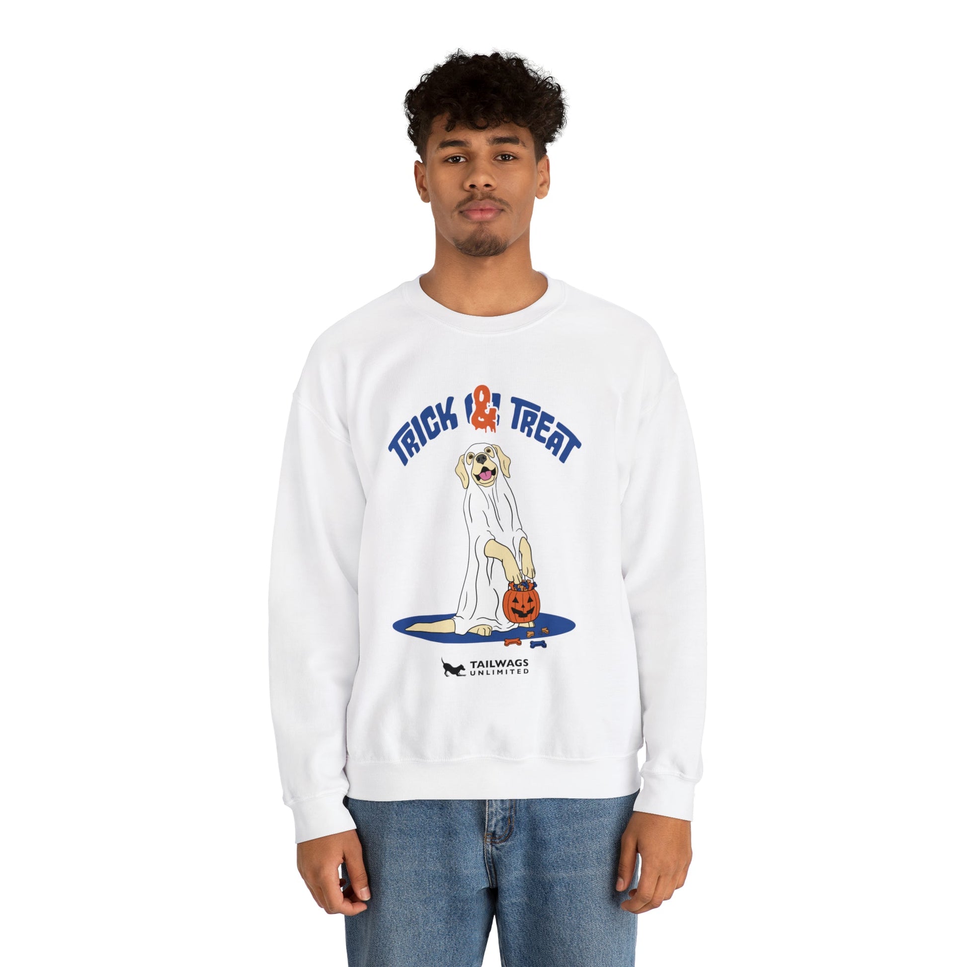 Trick & Treat Crewneck Sweatshirt - TAILWAGS UNLIMITED