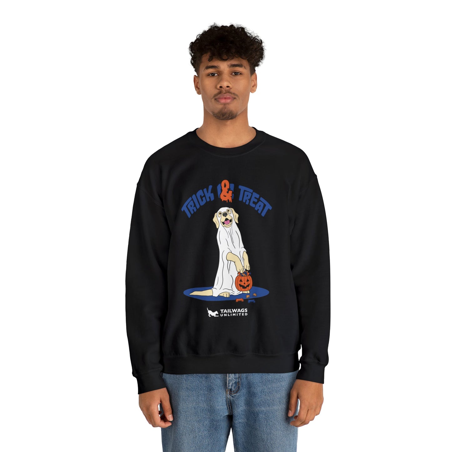 Trick & Treat Crewneck Sweatshirt - TAILWAGS UNLIMITED