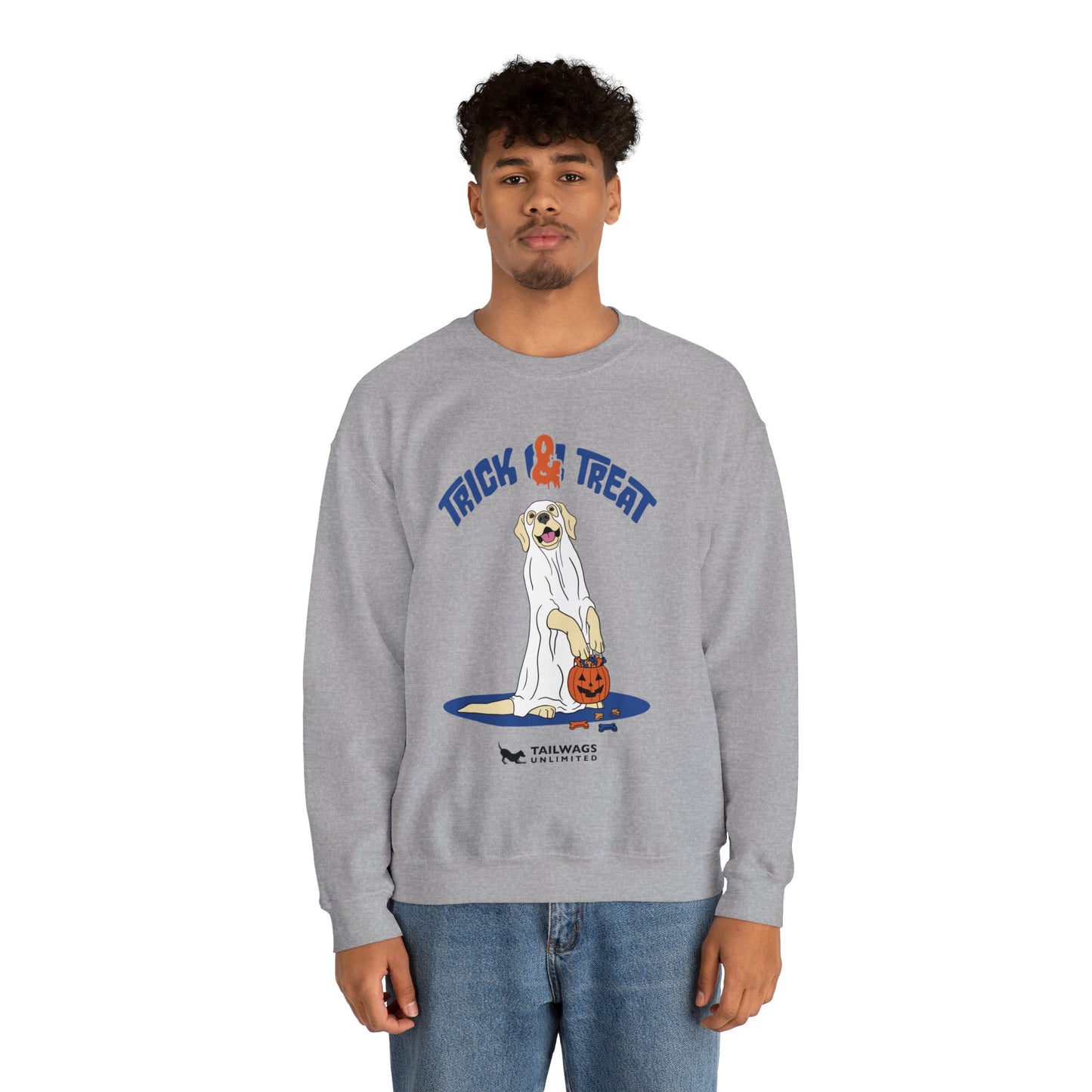 Trick & Treat Crewneck Sweatshirt - TAILWAGS UNLIMITED