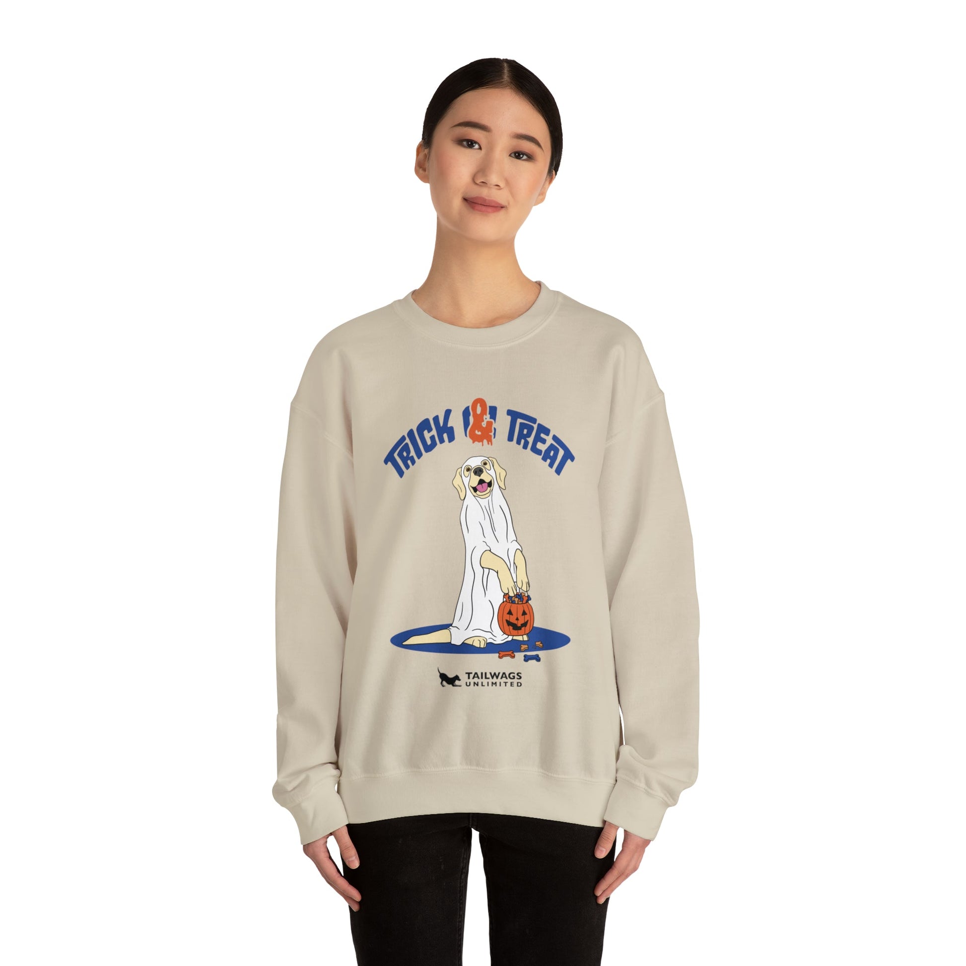 Trick & Treat Crewneck Sweatshirt - TAILWAGS UNLIMITED