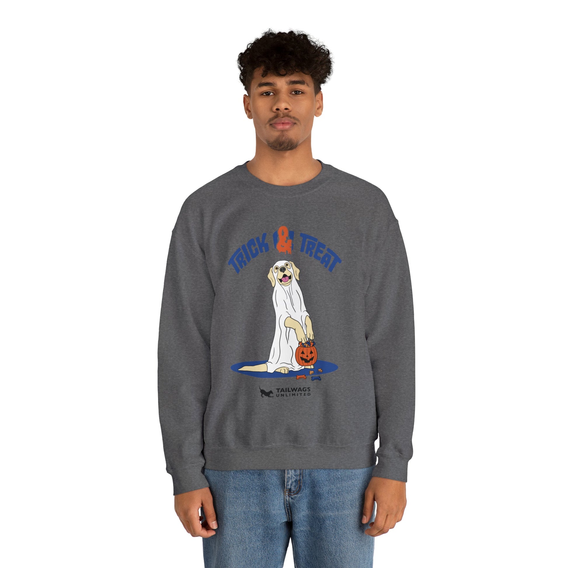 Trick & Treat Crewneck Sweatshirt - TAILWAGS UNLIMITED