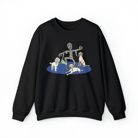 Unraveling the Mummy Crewneck Sweatshirt - TAILWAGS UNLIMITED