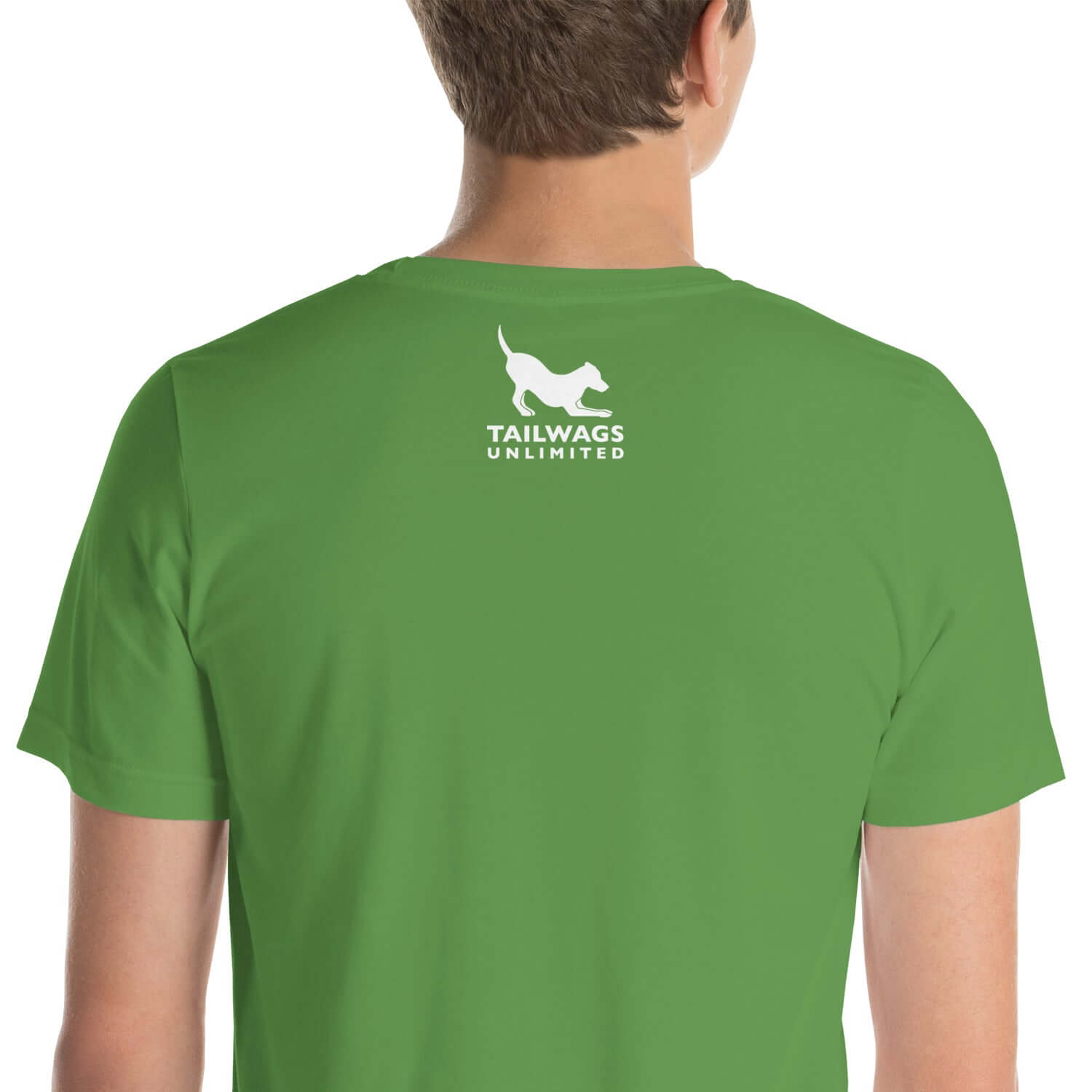 White Four Leaf Clover Logo T-Shirt - TAILWAGS UNLIMITED