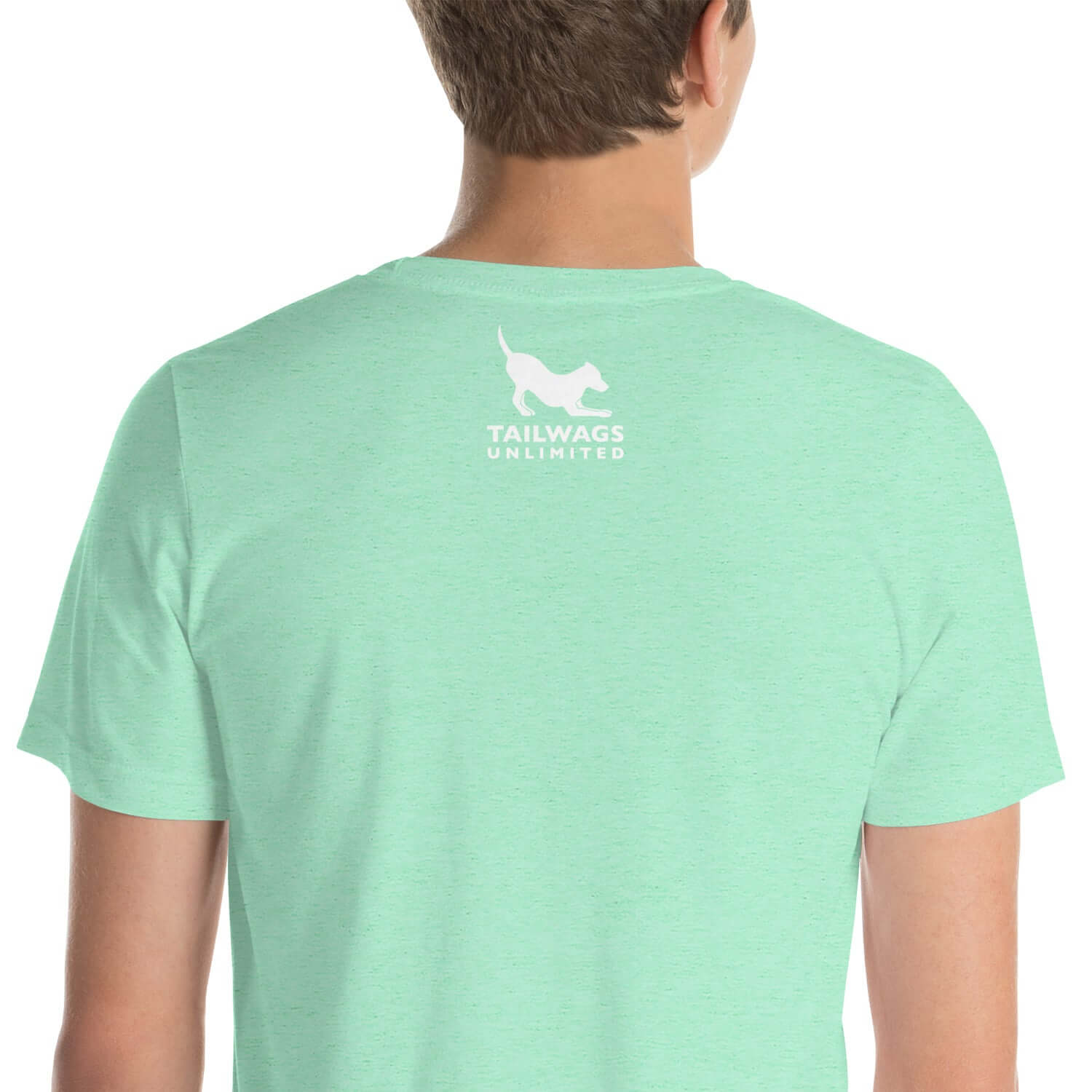 White Four Leaf Clover Logo T-Shirt - TAILWAGS UNLIMITED