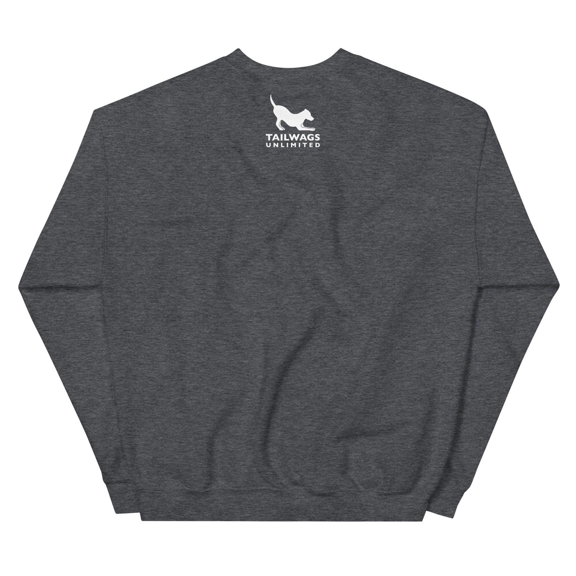 White Logo Crewneck Sweatshirt - TAILWAGS UNLIMITED