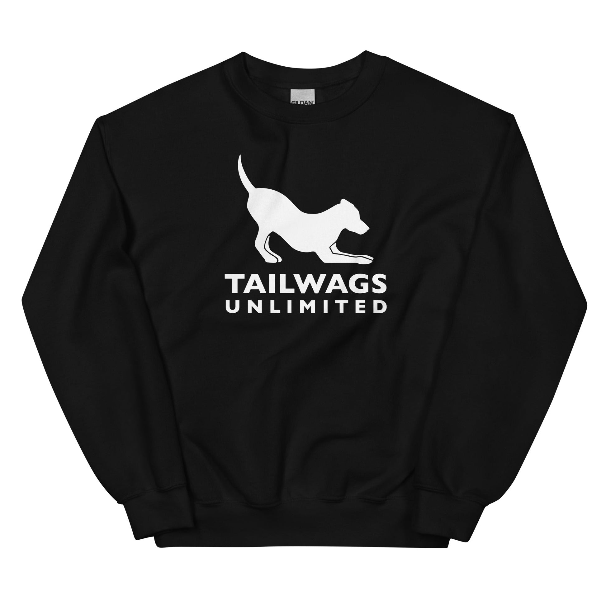 White Logo Crewneck Sweatshirt - TAILWAGS UNLIMITED