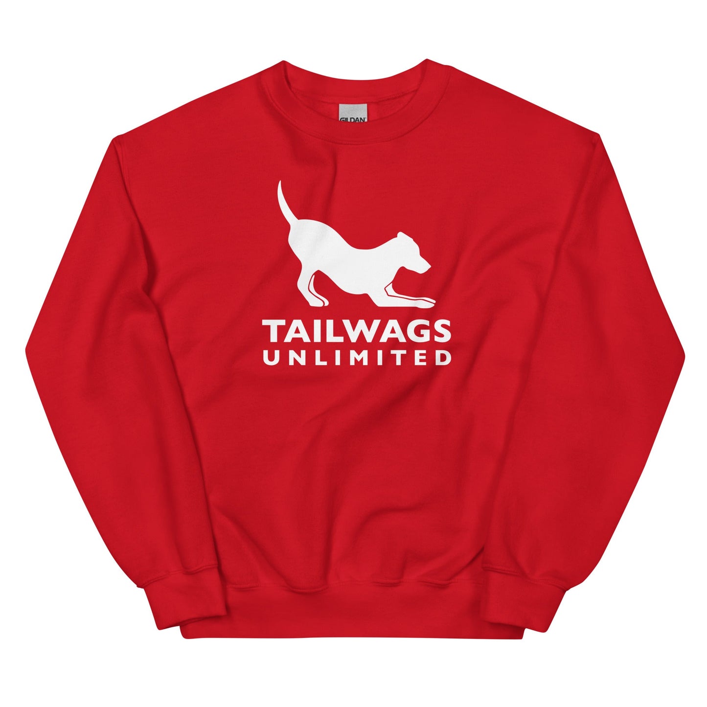 White Logo Crewneck Sweatshirt - TAILWAGS UNLIMITED