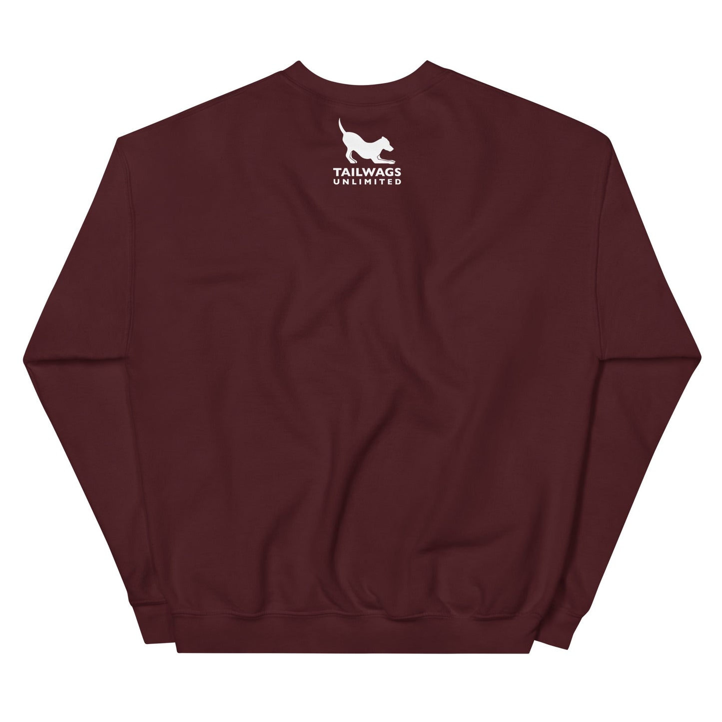 White Logo Crewneck Sweatshirt - TAILWAGS UNLIMITED