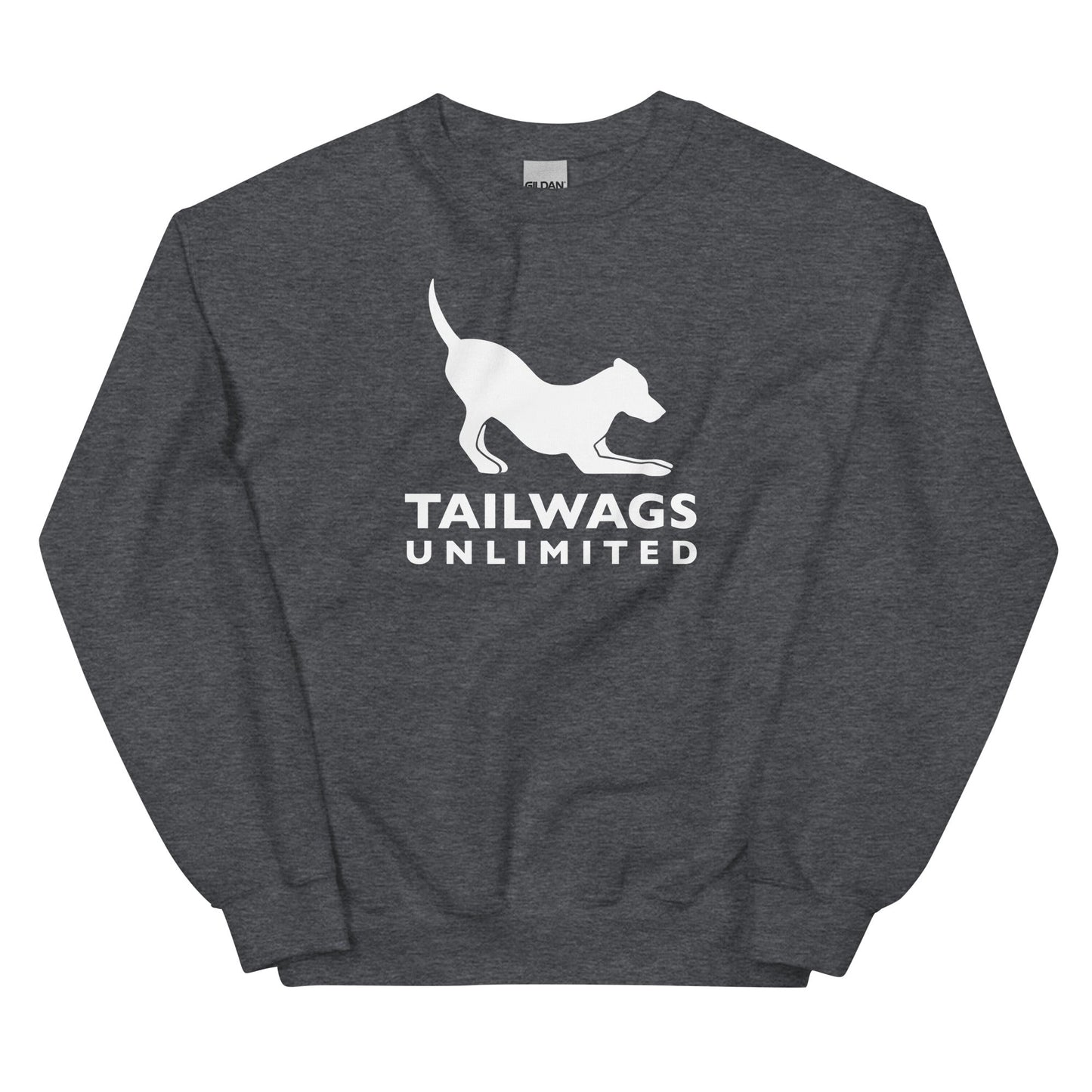 White Logo Crewneck Sweatshirt - TAILWAGS UNLIMITED