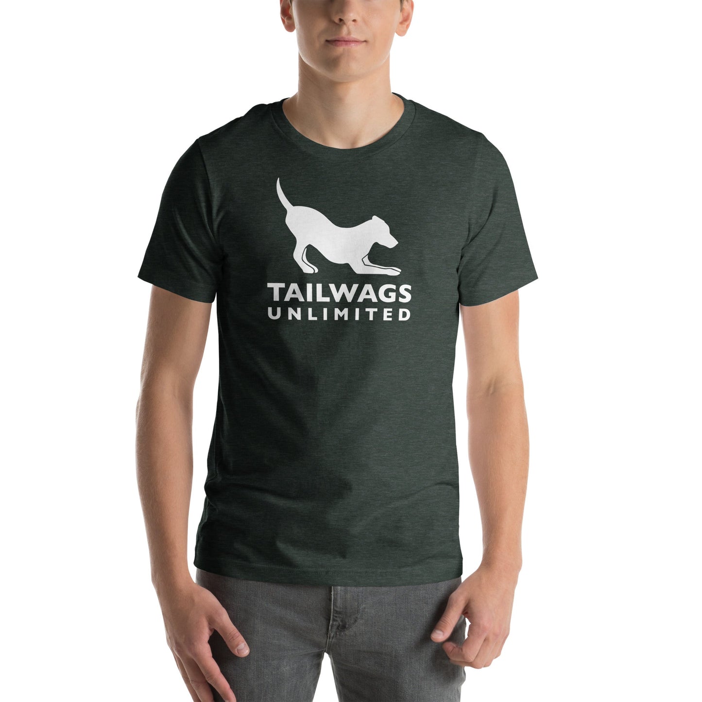 White Logo T-Shirt - TAILWAGS UNLIMITED