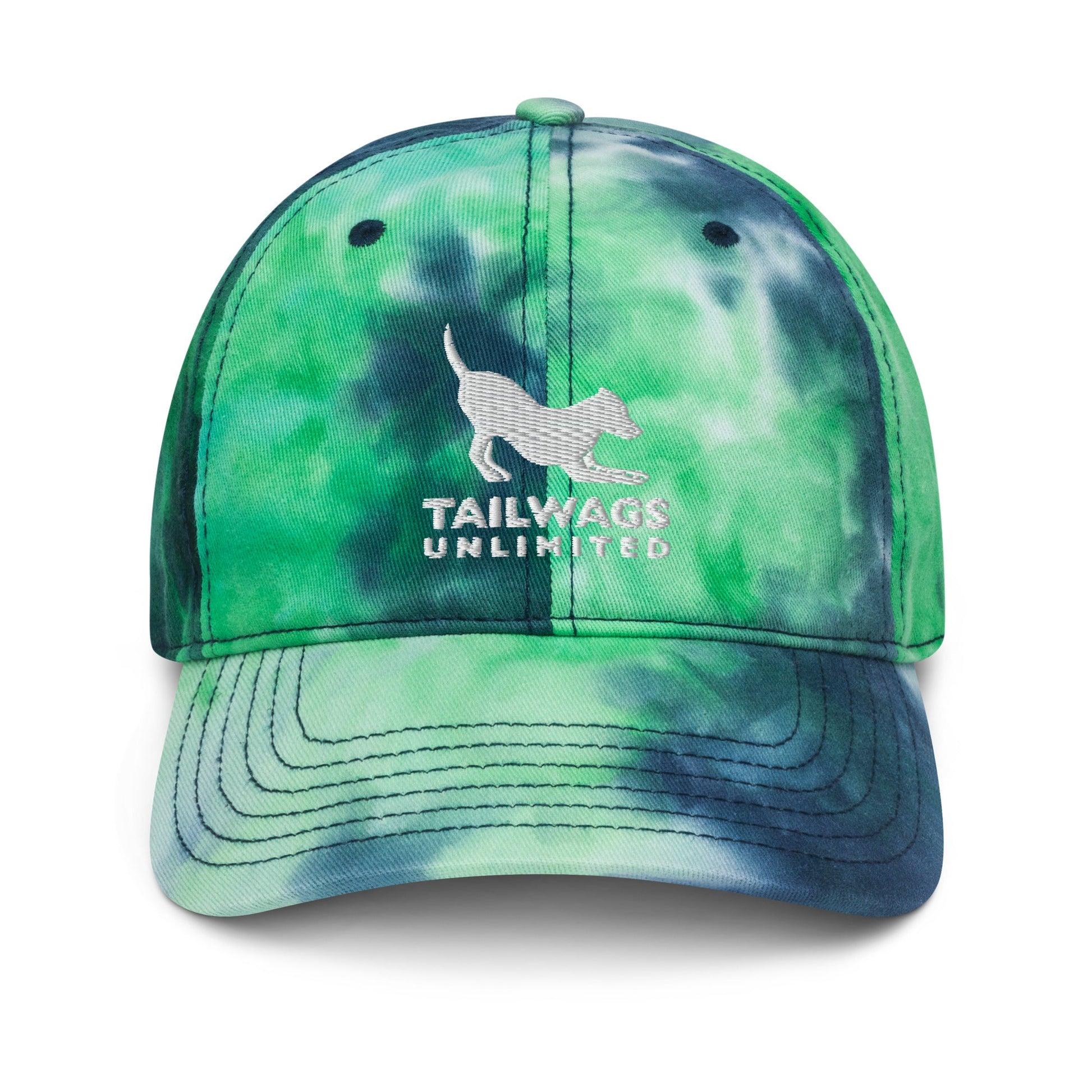 White Logo Tie Dye Hat - TAILWAGS UNLIMITED